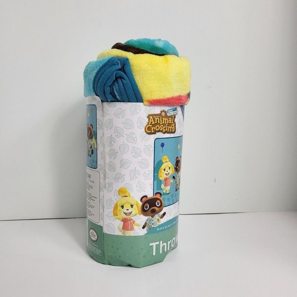 Animal Crossing New Horizons Super Soft Throw Plush Blanket 46" X 60" Nintendo - Picture 13 of 13